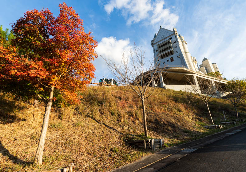 白鳥城への徒歩道