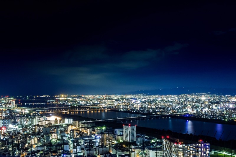 空中庭園展望台の夜景