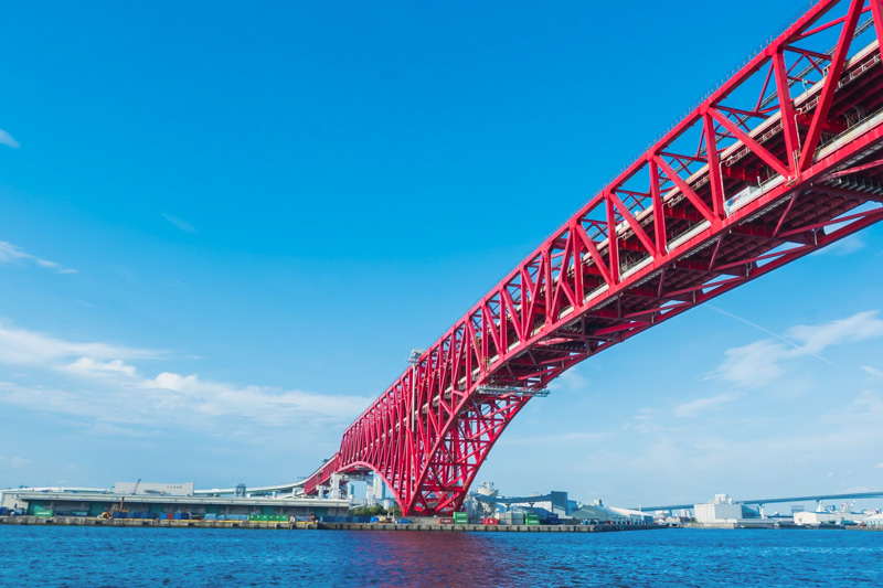 サンタマリア号から見える港大橋